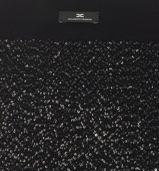 26FW 엘리자베타프랜치 미디 스커트 GK29A66E2 X16 Black - ELISABETTA FRANCHI