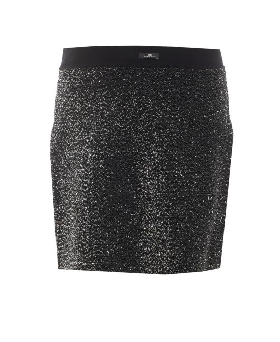 26FW 엘리자베타프랜치 미디 스커트 GK29A66E2 X16 Black - ELISABETTA FRANCHI