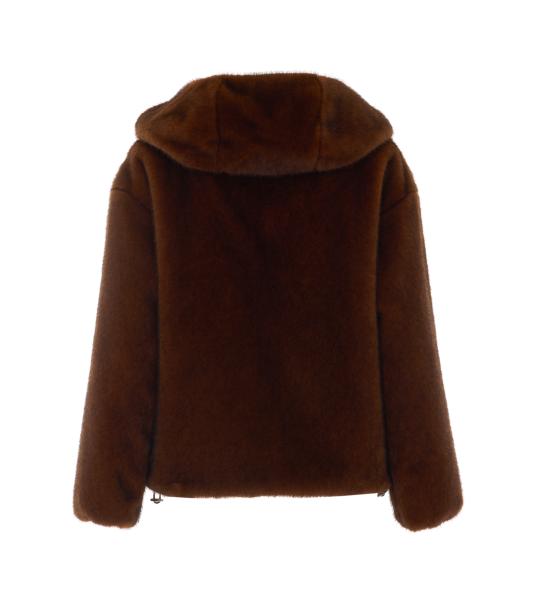 26FW 에르노 멜란지 얼터너티브 밍크 퍼 보머 자켓 GI000318D 127398800 Brown - HERNO