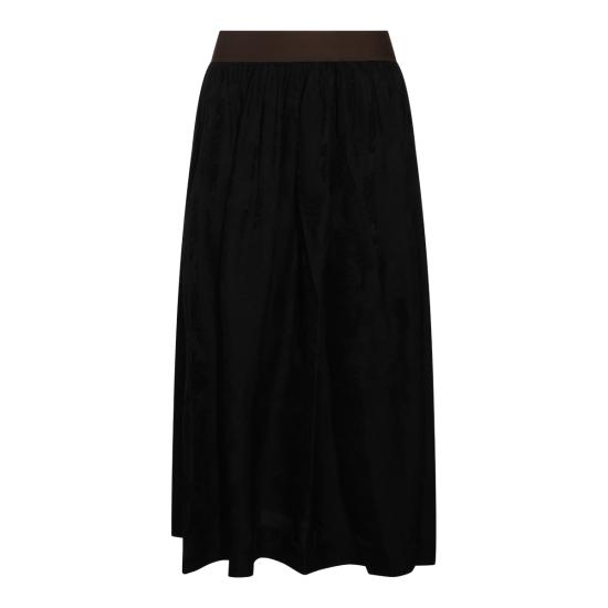 26FW 우마 왕 미디 스커트 UP2002 UW900 BLACK