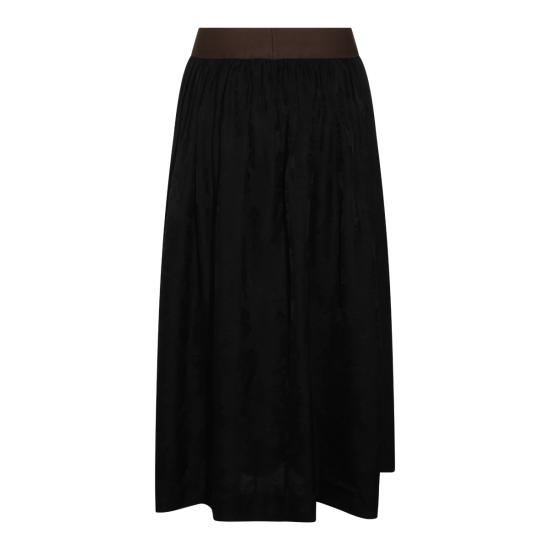 26FW 우마 왕 미디 스커트 UP2002 UW900 BLACK - UMA WANG
