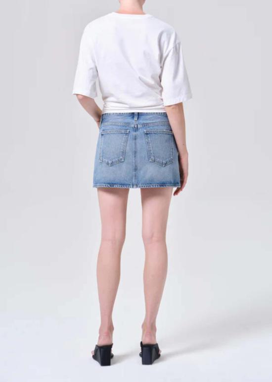  에이골디 데님 스커트 아골데 케이라 미니  방송 - AGOLDE