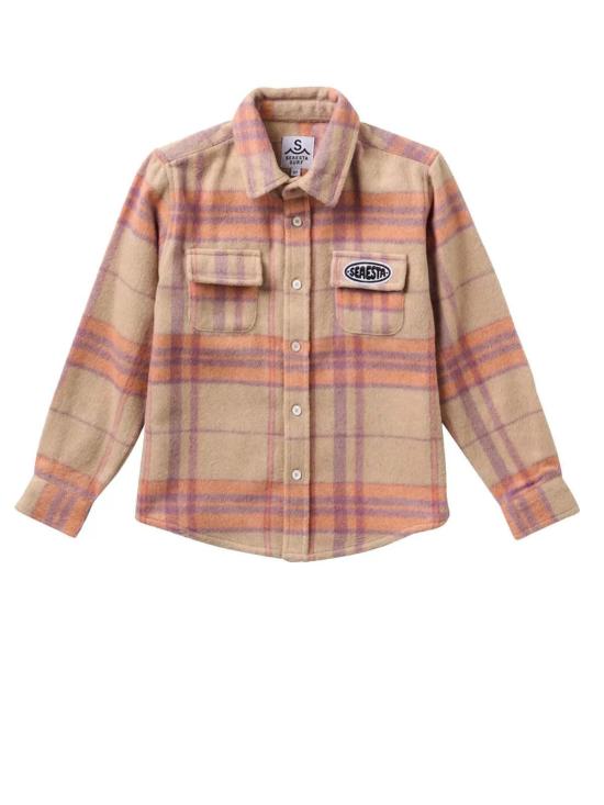  [키즈] Seaesta Surf 탑 키즈 시스타 서프 패치 플란넬 셔츠