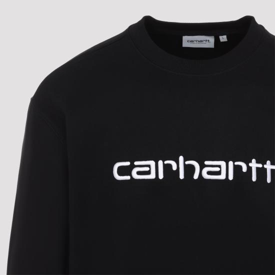 26FW 칼하트 WIP 로고 스웨트셔츠 I0305460D2XX BLACK WHITE - CARHARTT WIP