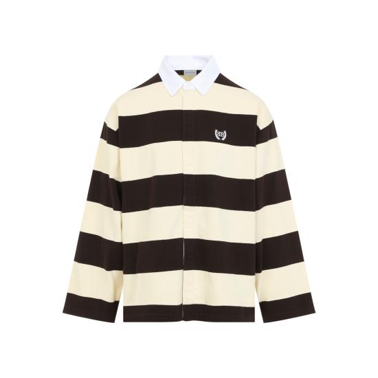 26SS 발렌시아가 긴팔 셔츠 871654 TUVL5 6110 DARK BROWN BEIGE - BALENCIAGA