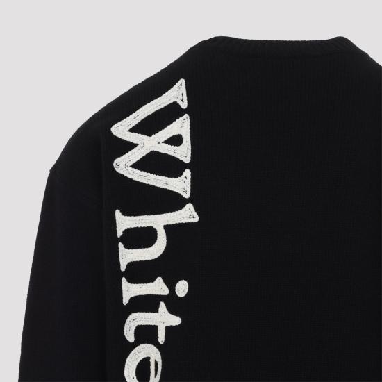 26FW 오프화이트 스웨터 44MHE213F26K001001 BLACK - OFF WHITE