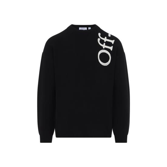 26FW 오프화이트 스웨터 44MHE213F26K001001 BLACK - OFF WHITE