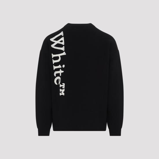 26FW 오프화이트 스웨터 44MHE213F26K001001 BLACK - OFF WHITE