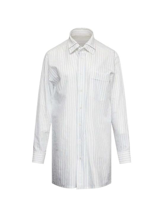 26FW MM6 메종마르지엘라 블라우스/셔츠 S52DT0066M36012 001F WHITE BLUE