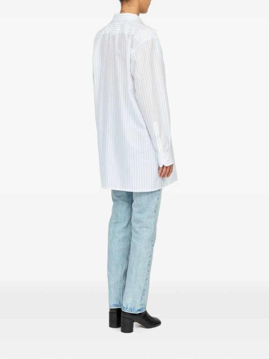 26FW MM6 메종마르지엘라 블라우스/셔츠 S52DT0066M36012 001F WHITE BLUE - MM6 MAISON MARGIELA