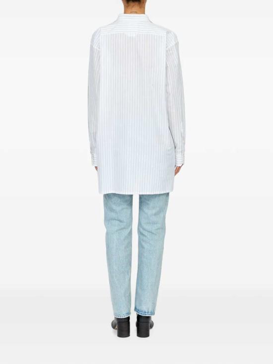 26FW MM6 메종마르지엘라 블라우스/셔츠 S52DT0066M36012 001F WHITE BLUE - MM6 MAISON MARGIELA
