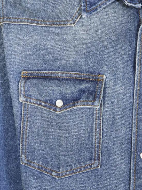 26FW MM6 메종마르지엘라 긴팔 셔츠 SH0DT0053M30058 965 BLUE - MM6 MAISON MARGIELA