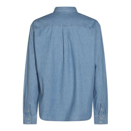 26FW 셀린느 코튼 데님 셔츠 RC0N42N68 GGG2 LIGHT BLUE - CELINE