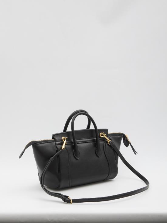 26FW 셀린느 스몰 뉴 러기지백 서플 샤이니 램스킨 124213GW2 BLACK - CELINE