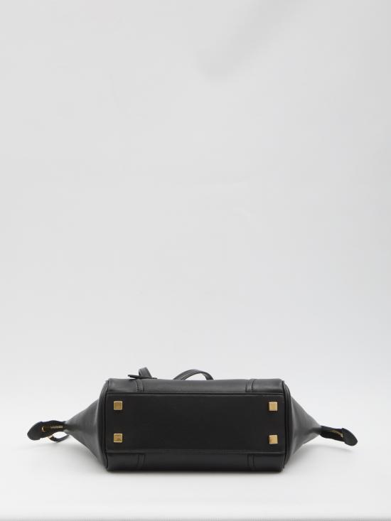 26FW 셀린느 스몰 뉴 러기지백 서플 샤이니 램스킨 124213GW2 BLACK - CELINE