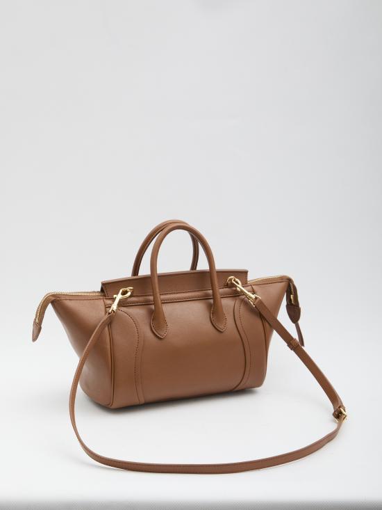 26FW 셀린느 스몰 뉴 러기지백 서플 샤이니 램스킨 124213GW2 BROWN - CELINE