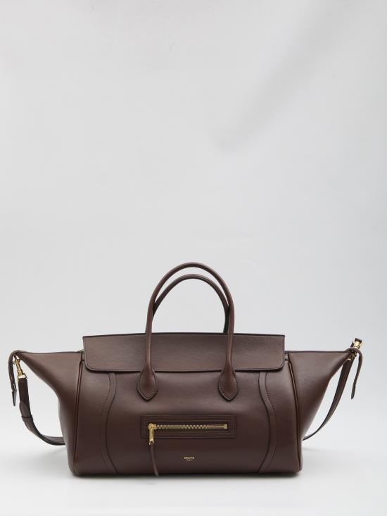 26FW 셀린느 미디움 뉴 러기지 서플 샤이니 램스킨 L100E3GW2 BROWN