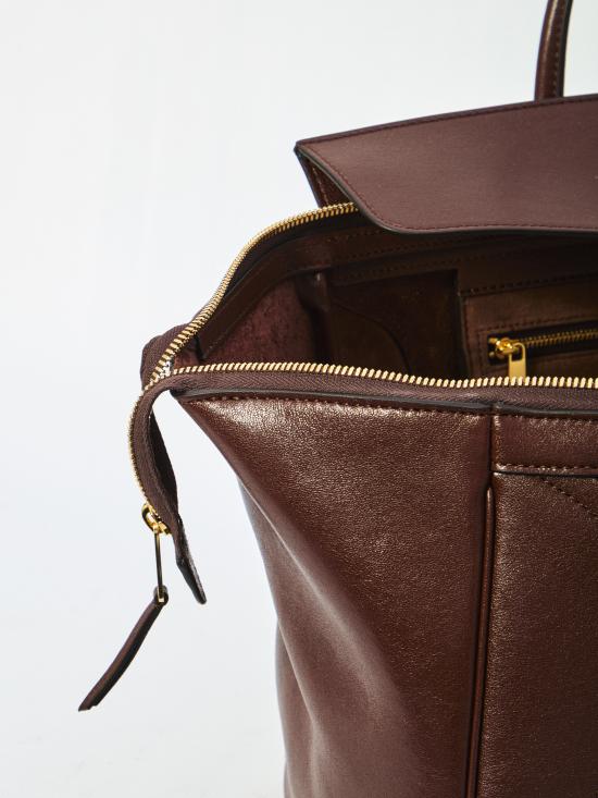 26FW 셀린느 미디움 뉴 러기지 서플 샤이니 램스킨 L100E3GW2 BROWN - CELINE
