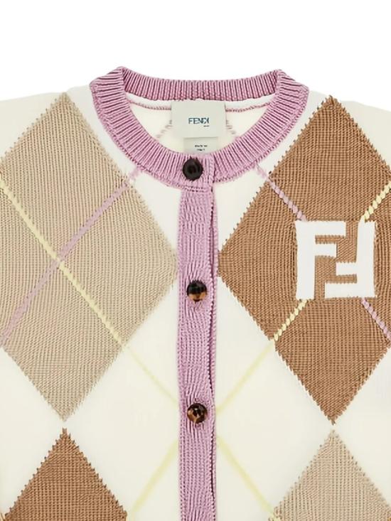 26FW [키즈] 펜디 가디건 JFG266 AJ8X F1P2N LINEN - FENDI