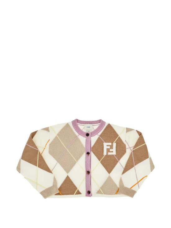 26FW [키즈] 펜디 가디건 JFG266 AJ8X F1P2N LINEN