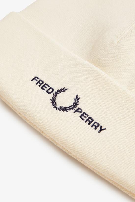 26FW 프레드페리 비니 C3300 08D Ecru dk airforce - FRED PERRY