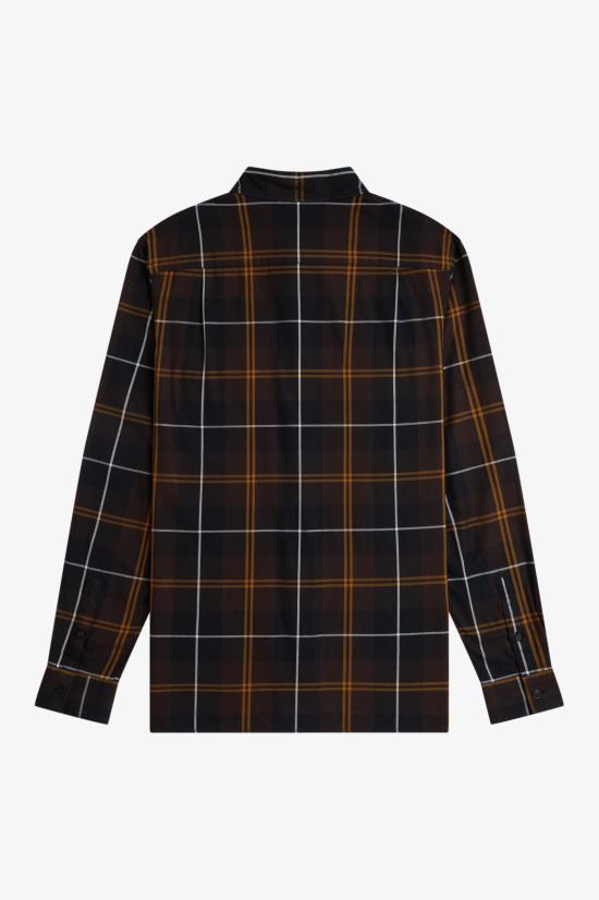 26FW 프레드페리 긴팔 셔츠 M3457 33C Rich brown - FRED PERRY