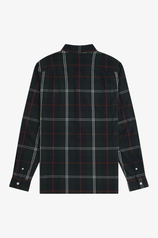 26FW 프레드페리 긴팔 셔츠 M3456 Q20 Night green - FRED PERRY