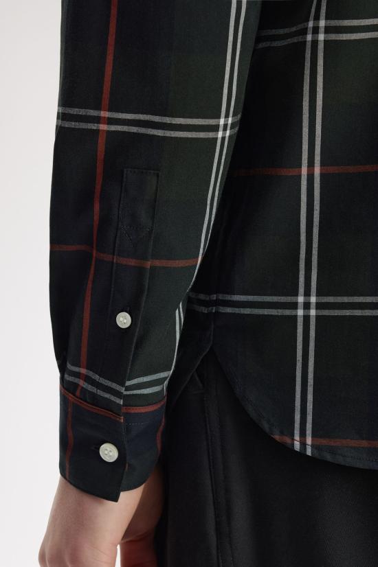 26FW 프레드페리 긴팔 셔츠 M3456 Q20 Night green - FRED PERRY