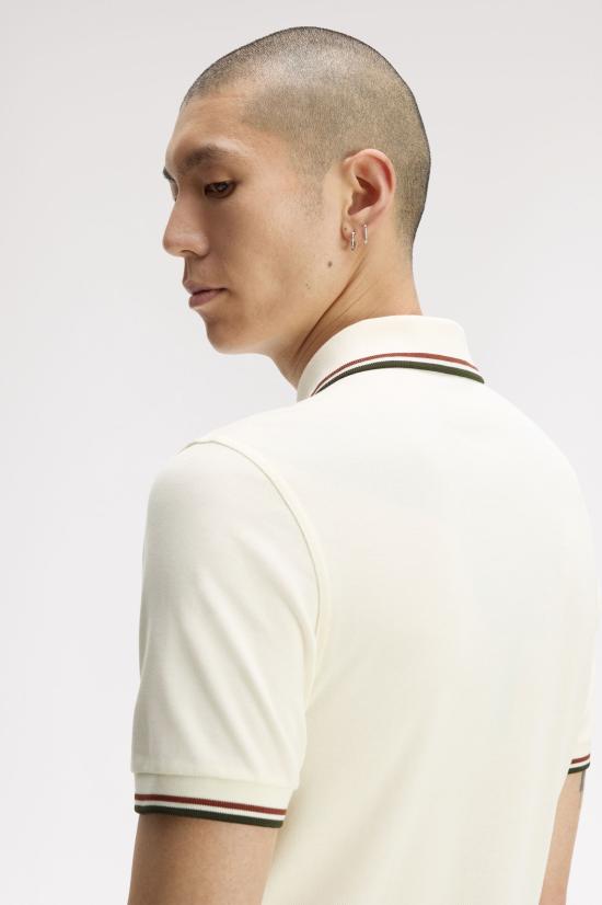 26FW 프레드페리 폴로 티셔츠 M3600 69C Ecr brndy ngreen - FRED PERRY