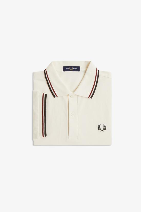 26FW 프레드페리 폴로 티셔츠 M3600 69C Ecr brndy ngreen - FRED PERRY