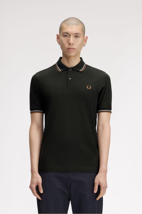 26FW 프레드페리 폴로 티셔츠 M3600 78C Ntgrn dskbl dkca - FRED PERRY