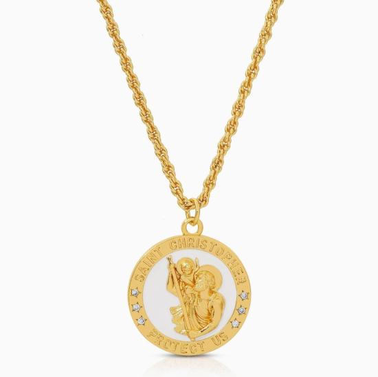  JOY DRAVECKY JEWELRY 목걸이/팬던트 조이 드라베키 주얼리 성 크리스토퍼 목걸이 금색