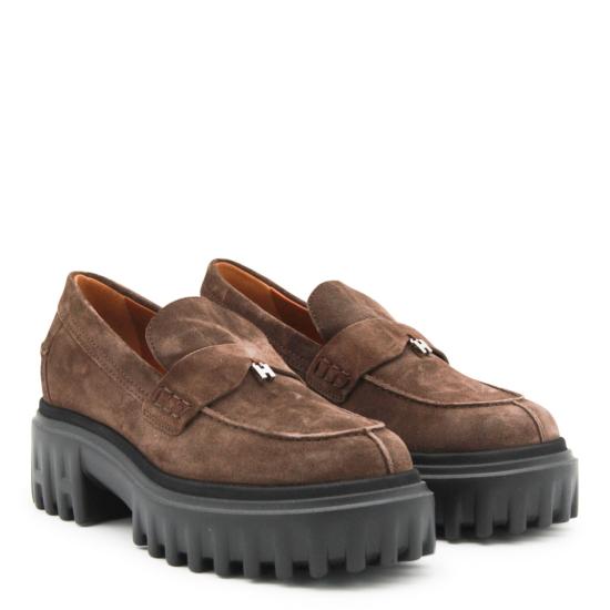26FW 호간 로퍼 HXW7000FV50BYES610 Brown - HOGAN