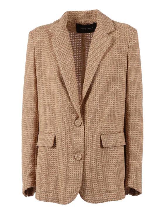 26SS 파비아나 필리피 코튼 메시 시퀸 오버사이즈 재킷 GCD276F218D966 Brown