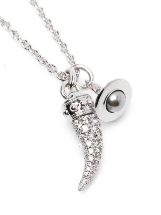 26SS 비비안웨스트우드 혼 펜던트 실버 목걸이 혼 펜던트 실버 목걸이 630203IT P748 Silver - VIVIENNE WESTWOOD