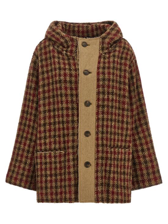 26FW 알13 자켓 R13WR704R879AKHAKIREDCHECK Multicolor