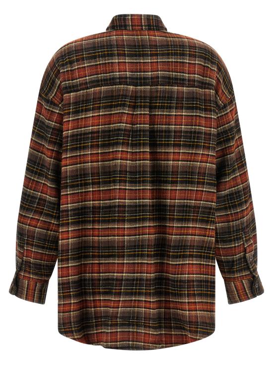 26FW 알13 셔츠 R13WR415R854BBROWNDARKGREYPLAID Multicolor - R13