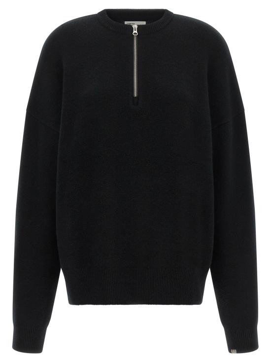 26FW 익스트림캐시미어 집업 니트 N496LIKERAVEN Black