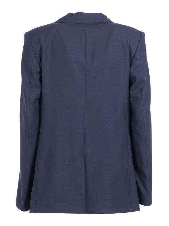 26SS 파비아나 필리피 바이스트레치 라이트웨이트 울 오버사이즈 재킷 GCD266F218L771 Blue - FABIANA FILIPPI
