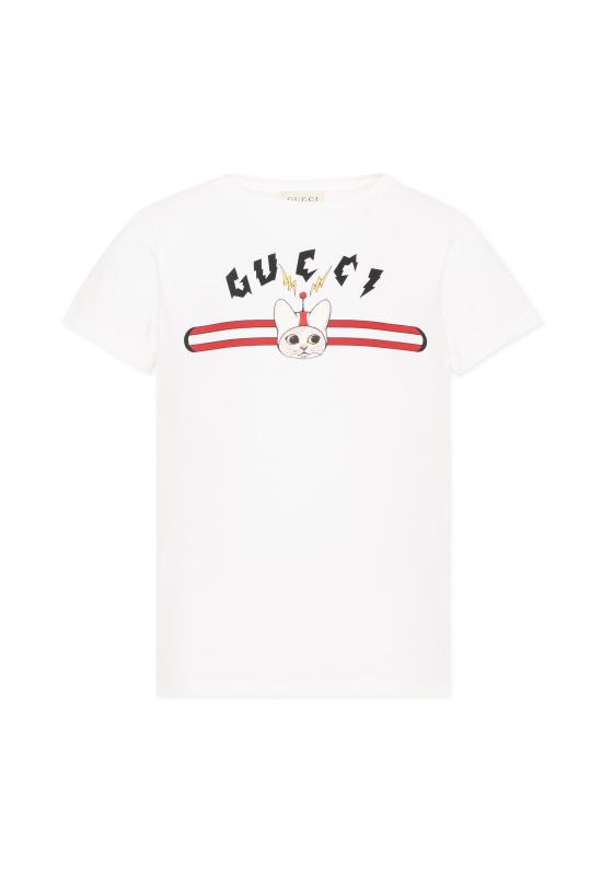 26FW [키즈] 구찌 티셔츠 547559 XJHXA 9043 WHITE