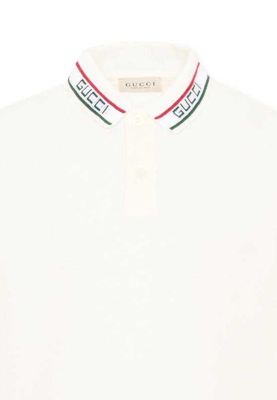 26FW [키즈] 구찌 폴로 셔츠 860897 XJHW2 9024 WHITE - GUCCI