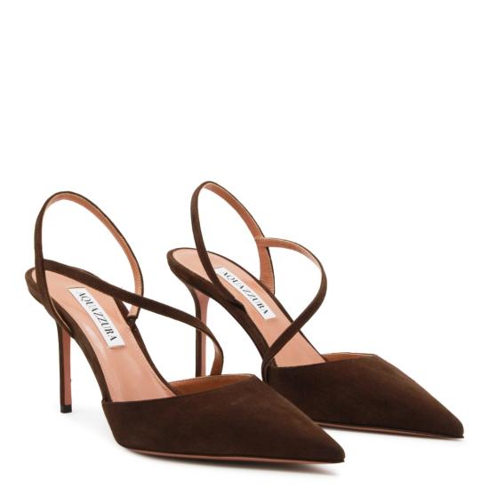 26FW 아쿠아주라 힐/펌프스 DYNMIDP0SUEESP Brown - AQUAZZURA