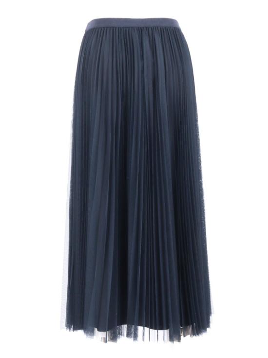 26SS 파비아나 필리피 와이드 플리츠 튤 스커트 GND266F426L738 Blue - FABIANA FILIPPI