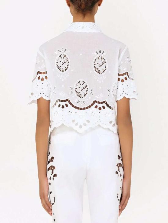 26SS 돌체앤가바나 탑 F8P29ZFU5RL W0800 BIANCO OTTICO - DOLCE & GABBANA