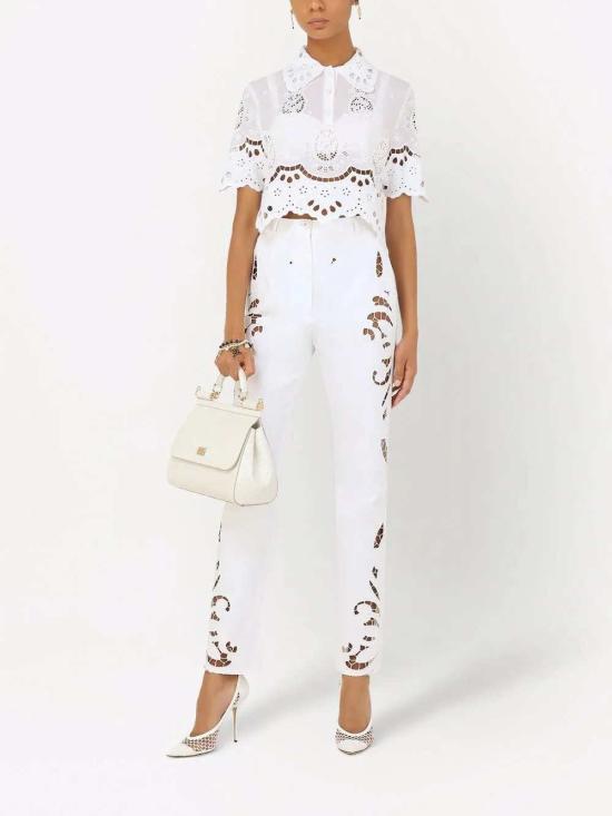 26SS 돌체앤가바나 탑 F8P29ZFU5RL W0800 BIANCO OTTICO - DOLCE & GABBANA