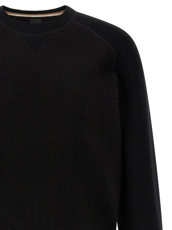 25FW 휴고보스 스웨터 H-Hero 스웨터 및 가디건 블랙 - HUGO BOSS