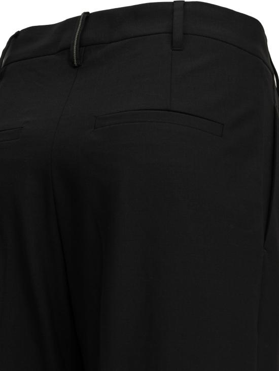 26FW 브루넬로 쿠치넬리 스트레이트 팬츠 루즈핏 바지 블랙 - BRUNELLO CUCINELLI