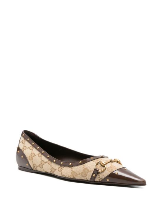 26FW 구찌 사보이 스터드 발레리나 슈즈 사보이 스터드 발레리나 슈즈 875050 FAF7F 9649 - GUCCI