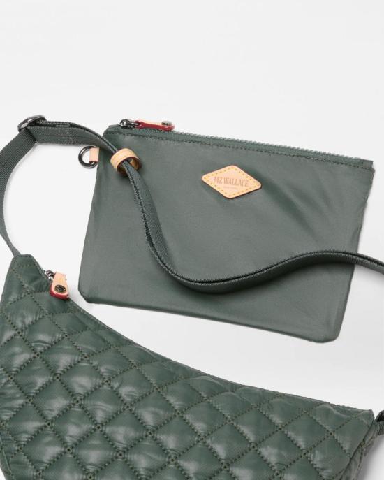 엠지 월리스 크로스백 Mz Wallace Small Metro Smile Bag Juniper - MZ WALLACE