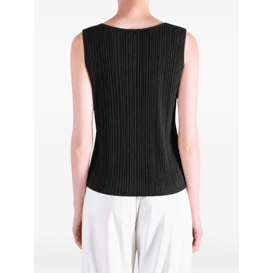 26SS 플리츠플리즈 민소매 티셔츠 PP67JK101 15 BLACK DOM - PLEATS PLEASE